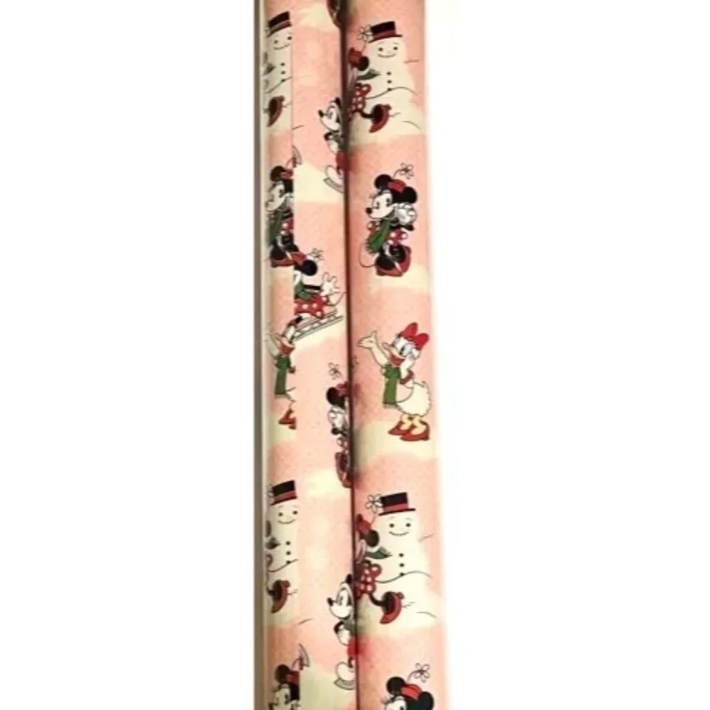 Mickey Minnie Birthday Christmas Present Gift Wrapping Paper 20 SqFT Folded - Picture 1 of 3